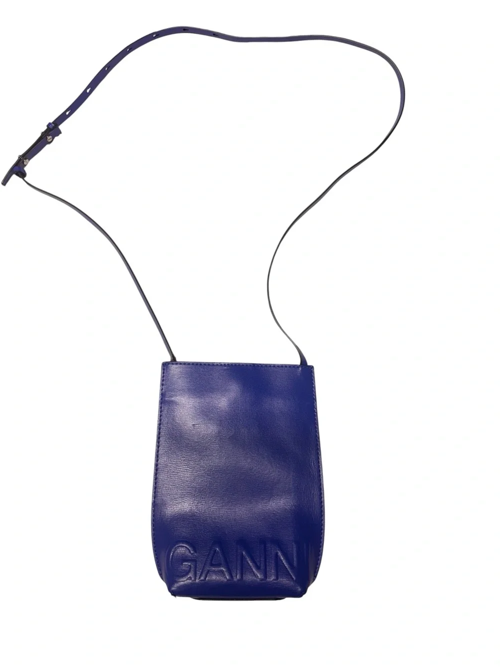 Ganni Banner Dazzling Blue crossbody utiility grunge minimalist blue bag